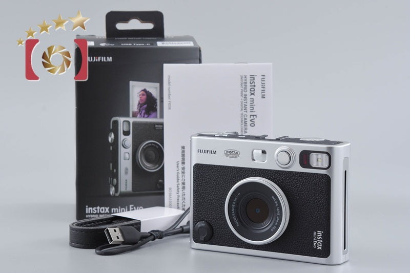 [Used] Fujifilm instax Mini Evo Black Instant Camera with Original Box