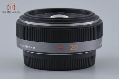【中古】Panasonic パナソニック LUMIX G 20mm f/1.7 ASPH. H-H020