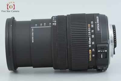 【中古】SIGMA シグマ 18-125mm f/3.8-5.6 DC OS HSM ニコン用
