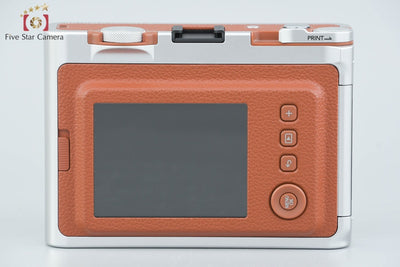 【中古】FUJIFILM 富士フイルム instax Mini Evo ブラウン インスタントカメラ 元箱付き