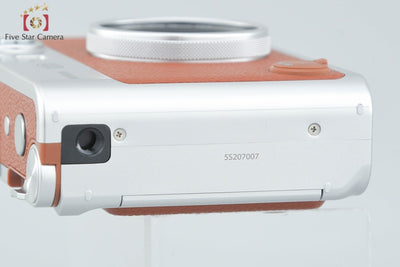 【中古】FUJIFILM 富士フイルム instax Mini Evo ブラウン インスタントカメラ 元箱付き