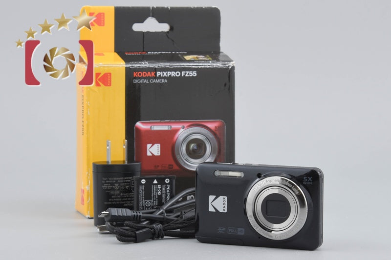【中古】KODAK コダック PIXPRO FZ55 ブラック コンパクトデジタルカメラ 元箱付き