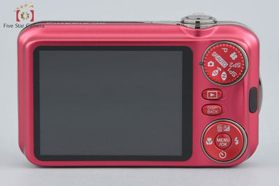 【中古】FUJIFILM 富士フイルム FINEPIX JX400 レッド コンパクトデジタルカメラ 元箱付き