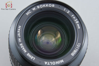 【中古】MINOLTA ミノルタ MC W.ROKKOR 28mm f/2
