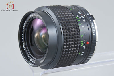 【中古】MINOLTA ミノルタ MC W.ROKKOR 28mm f/2