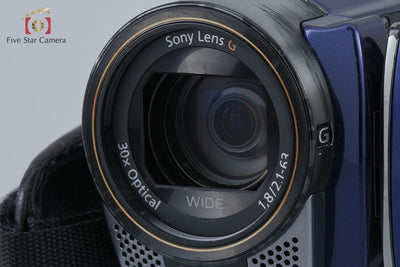 【中古】SONY ソニー ハンディカム HDR-CX180 ブルー ビデオカメラ