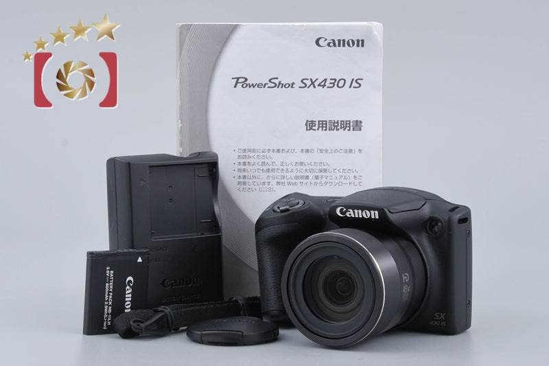 [Used] Canon PowerShot SX430 IS Black Compact Digital Camera