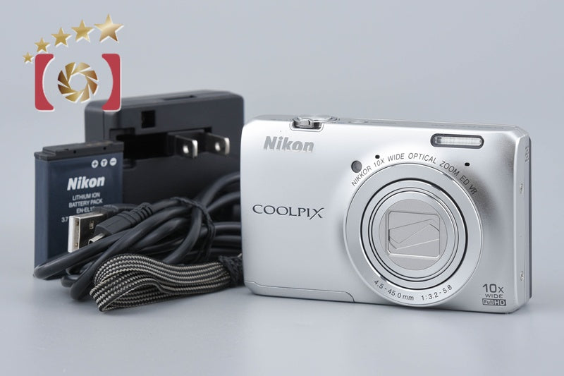 【中古】Nikon ニコン COOLPIX S6300 クリスタルシルバー コンパクトデジタルカメラ