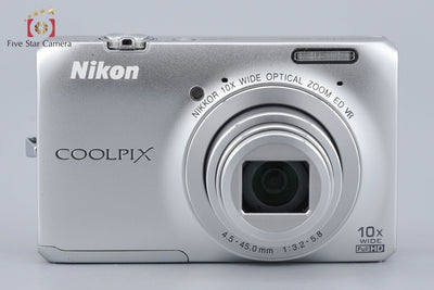[Used] Nikon COOLPIX S6300 Crystal Silver Compact Digital Camera