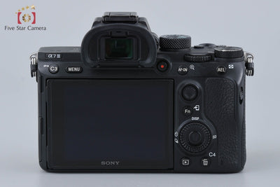 [Used] SONY α7III ILCE-7M3 Black Mirrorless Interchangeable Lens Camera with Original Box
