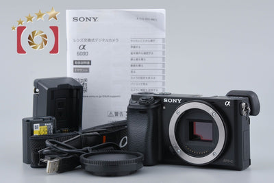 Used: SONY Sony α6000 ILCE-6000 Black Mirrorless Interchangeable Lens Camera Multi-language Support