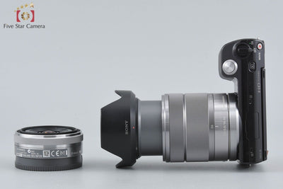 [Used] SONY Sony α NEX-5 Double Lens Kit Black Low Shutter Count With Original Box