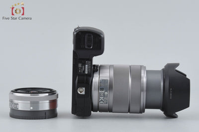 [Used] SONY Sony α NEX-5 Double Lens Kit Black Low Shutter Count With Original Box
