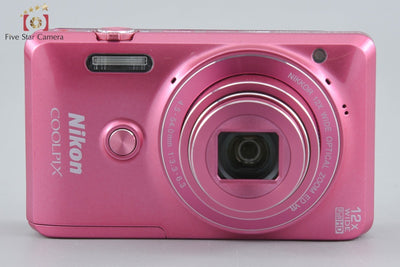 [Used] Nikon COOLPIX S6900 Glossy Pink Compact Digital Camera with Original Box