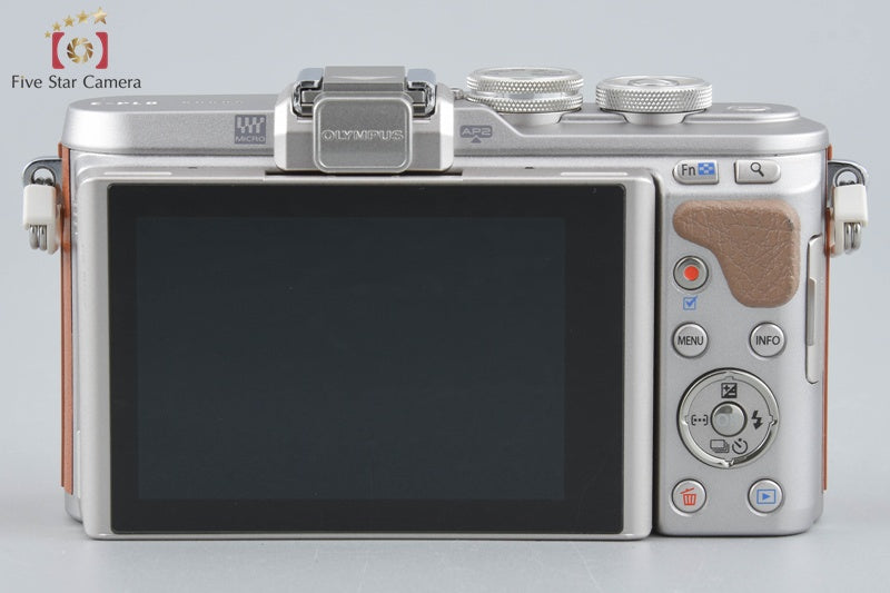 中古】OLYMPUS オリンパス PEN E-PL8 EZ ダブルズームキット ブラウン