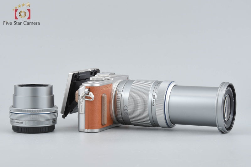 OLYMPUS PEN E-PL8 ブラウン ダブルズーム シャッター数1440 中古】OLYMPUS オリンパス PEN E-PL8 EZ ダブルズームキット ブラウン