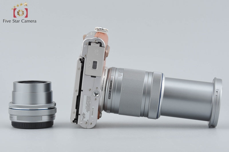 中古】OLYMPUS オリンパス PEN E-PL8 EZ ダブルズームキット ブラウン