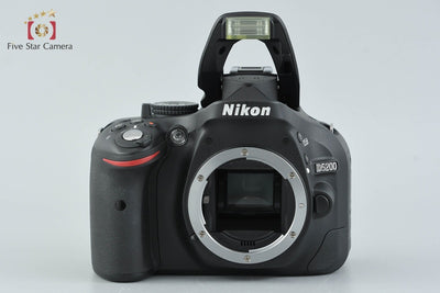 【中古】Nikon ニコン D5200 18-55 VR レンズキット ブラック シャッター回数僅少