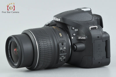 【中古】Nikon ニコン D5200 18-55 VR レンズキット ブラック シャッター回数僅少