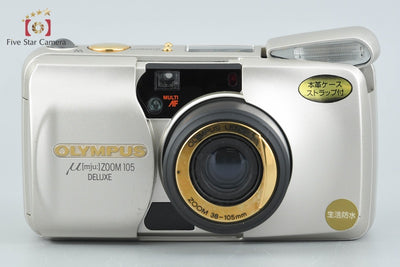 【中古】OLYMPUS オリンパス μ[mju:] ZOOM 105 DELUXE コンパクトフィルムカメラ