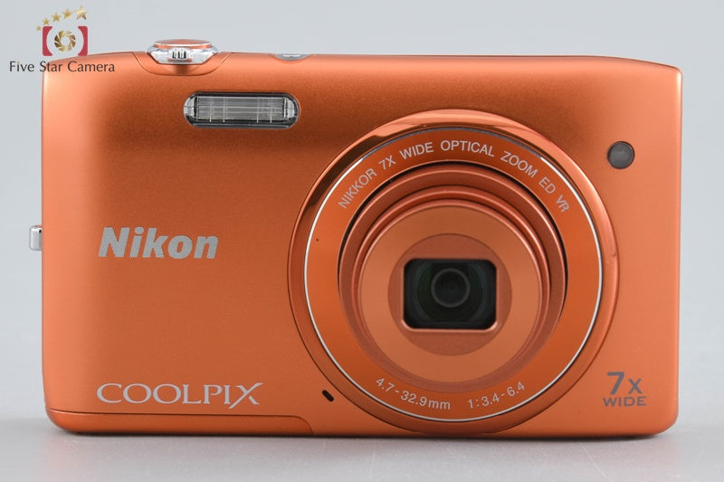 中古】Nikon ニコン COOLPIX S3500 アプリコットオレンジ コンパクト