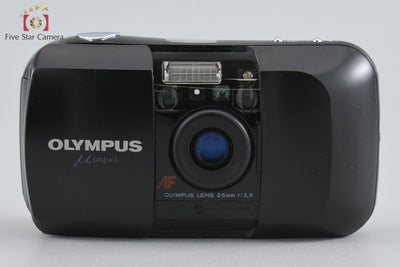 【中古】OLYMPUS オリンパス μ[mju:] ミュー ブラック コンパクトフィルムカメラ
