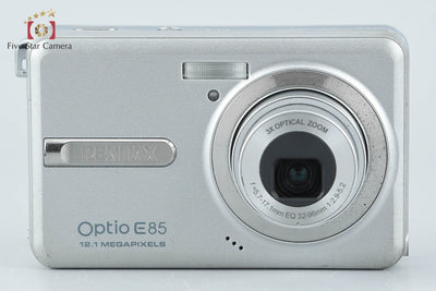 【中古】PENTAX ペンタックス Optio E85 シルバー コンパクトデジタルカメラ 元箱付き