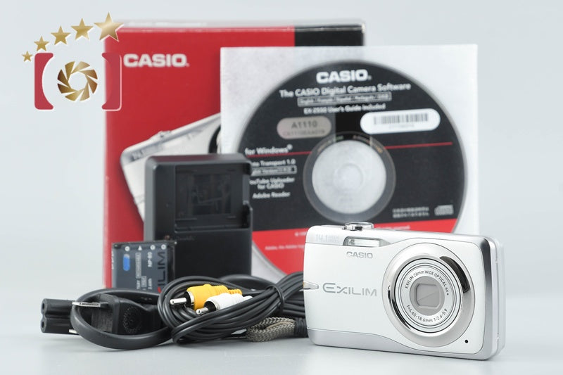[Used] Casio EXILIM EX-Z550 Silver Compact Digital Camera with Original Box