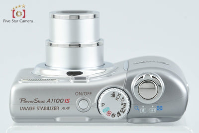 【中古】Canon キヤノン Powershot A1100 IS シルバー コンパクトデジタルカメラ 元箱付き