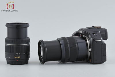 【中古】Panasonic パナソニック LUMIX DMC-G5 ブラック ダブルズームレンズキット