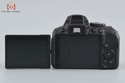 【中古】Nikon ニコン D5300 ブラック + AF-S DX NIKKOR 18-55mm f/3.5-5.6 G VR
