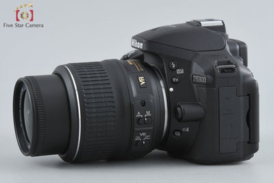 【中古】Nikon ニコン D5300 ブラック + AF-S DX NIKKOR 18-55mm f/3.5-5.6 G VR