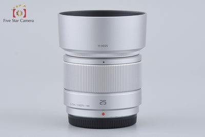 【中古】Panasonic パナソニック LUMIX G 25mm f/1.7 ASPH. H-H025 シルバー