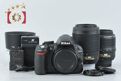 【中古】Nikon ニコン D3100 200mm ダブルズームキット ブラック