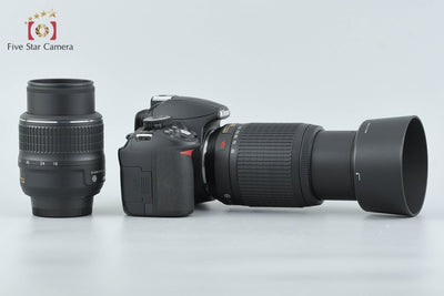 【中古】Nikon ニコン D3100 200mm ダブルズームキット ブラック