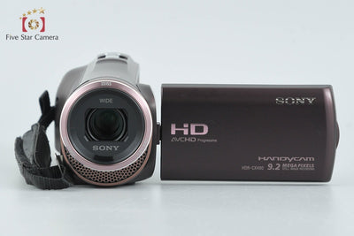 【中古】SONY ソニー HANDYCAM HDR-CX480 ボルドーブラウン デジタルビデオカメラ 多言語対応