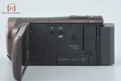 【中古】SONY ソニー HANDYCAM HDR-CX480 ボルドーブラウン デジタルビデオカメラ 多言語対応