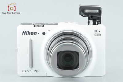 [Used] Nikon COOLPIX S9700 Elegant White Compact Digital Camera with Original Box