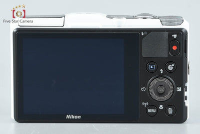 [Used] Nikon COOLPIX S9700 Elegant White Compact Digital Camera with Original Box