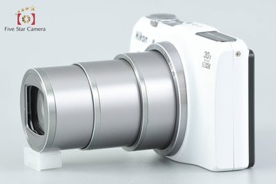 [Used] Nikon COOLPIX S9700 Elegant White Compact Digital Camera with Original Box