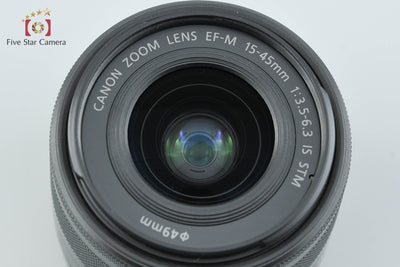 Used: Canon EF-M 15-45mm f/3.5-6.3 IS STM Black