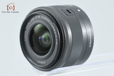 Used: Canon EF-M 15-45mm f/3.5-6.3 IS STM Black