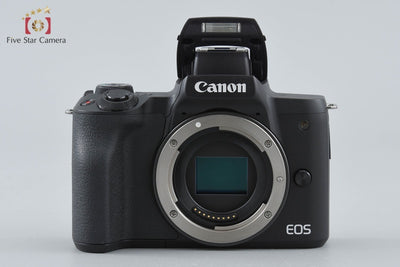 [Used] Canon EOS Kiss M Double Zoom Kit Black with Original Box
