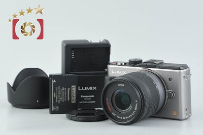 [Used] Panasonic LUMIX DMC-GX1 Blade Silver + G VARIO 14-42mm f/3.5-5.6 ASPH. MEGA O.I.S. H-FS014042 Low Shutter Count