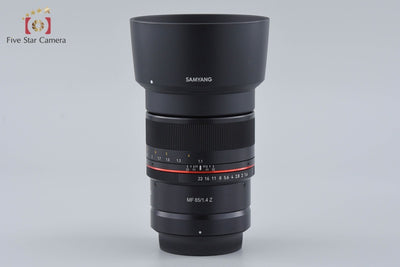 【中古】SAMYANG サムヤン MF 85mm f/1.4 Z ニコン Zマウント用