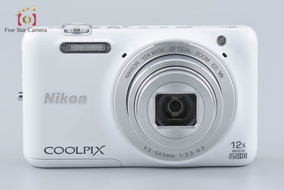 【中古】Nikon ニコン COOLPIX S6600 ナチュラルホワイト コンパクトデジタルカメラ 元箱付き