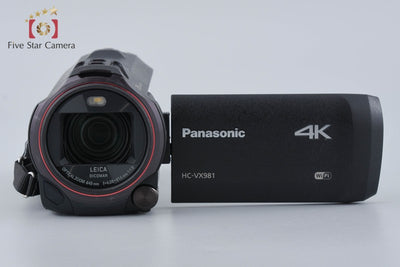 [Used] Panasonic HC-VX981 Black Digital 4K Video Camera (International Model)