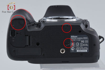 [Used] Nikon D600 Digital SLR Camera