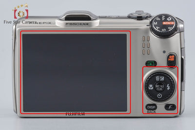 [Used] FUJIFILM FinePix F550EXR Champagne Gold Compact Digital Camera with Original Box