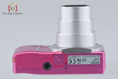 [Used] RICOH CX4 Purple Pink Compact Digital Camera, Low Shutter Count